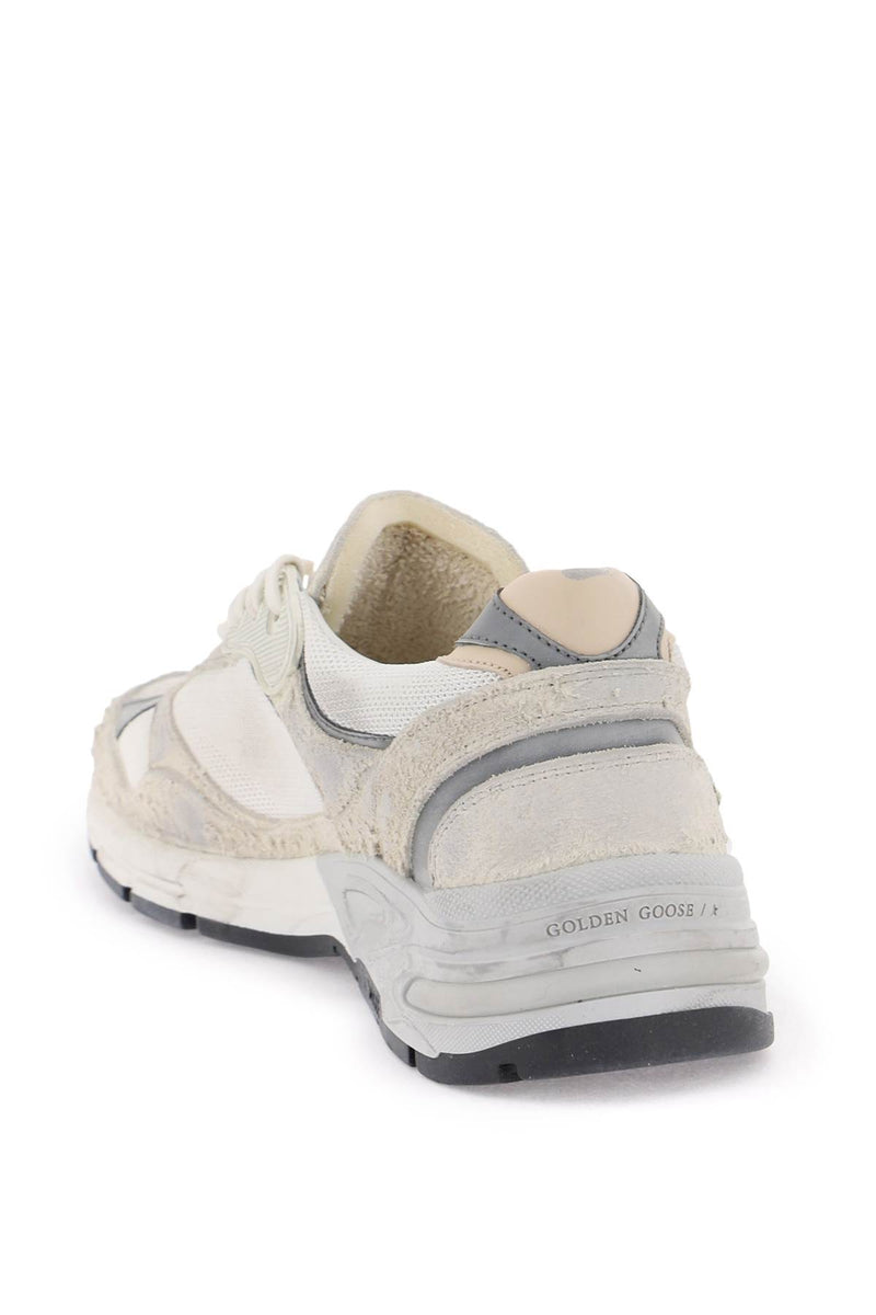 Golden Goose Dad-star Sneakers In Mesh And Suede Leather - Men