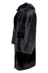 Brunello Cucinelli Reversible Coat In Soft Shearling With Hood - Women - Piano Luigi