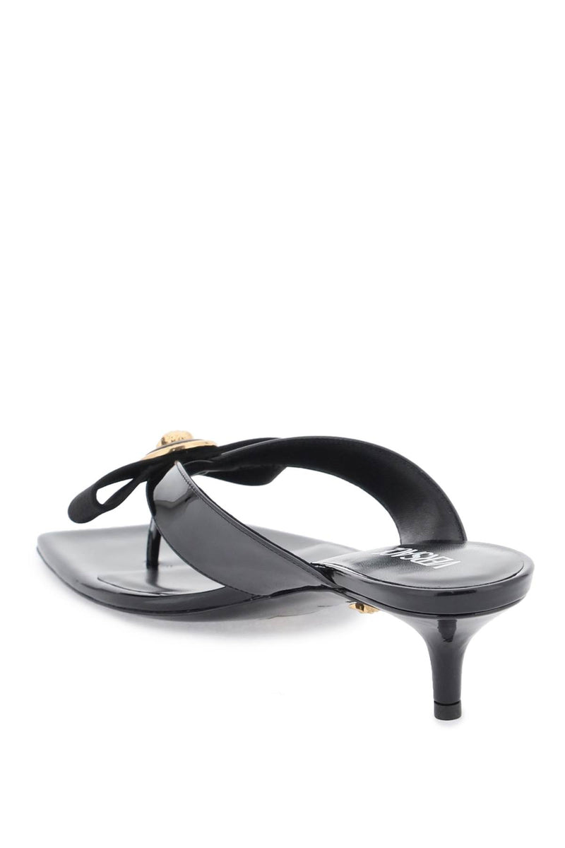 Versace Gianni Ribbon Thong Mules - Women