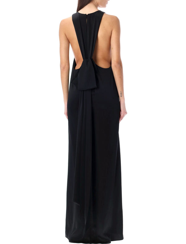 Saint Laurent Back-tie Long Dress - Women