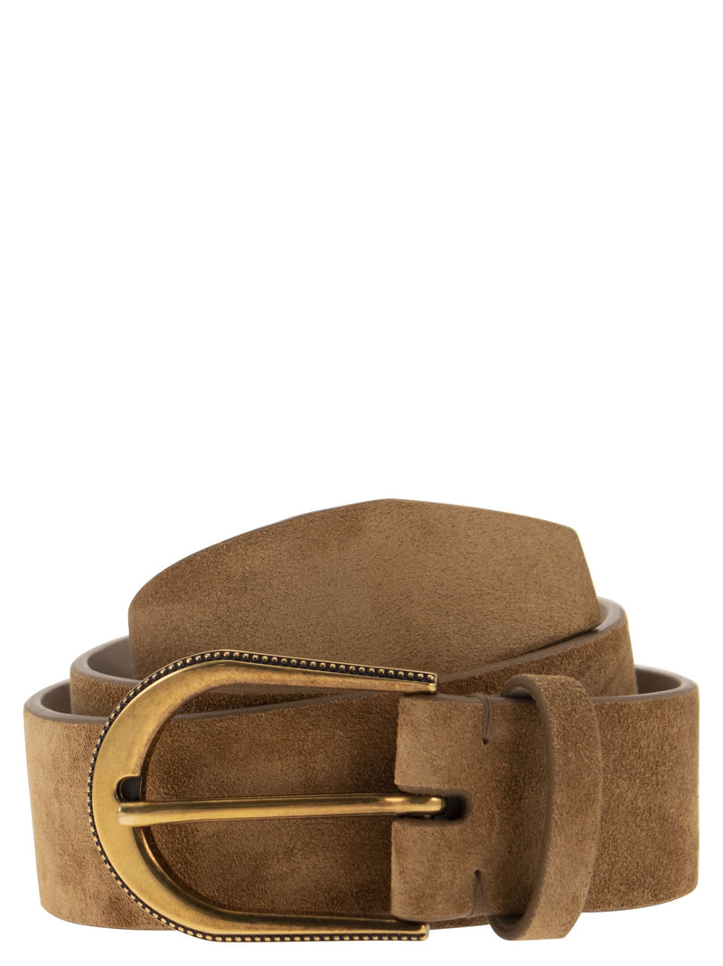 Brunello Cucinelli Suede Calfskin Belt - Women