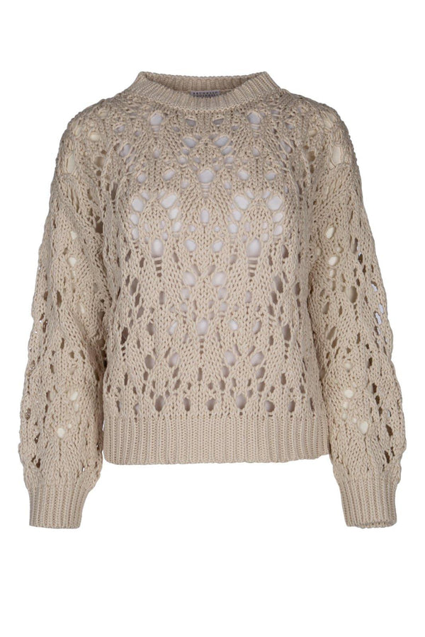 Brunello Cucinelli Open-knitted Crewneck Jumper - Women