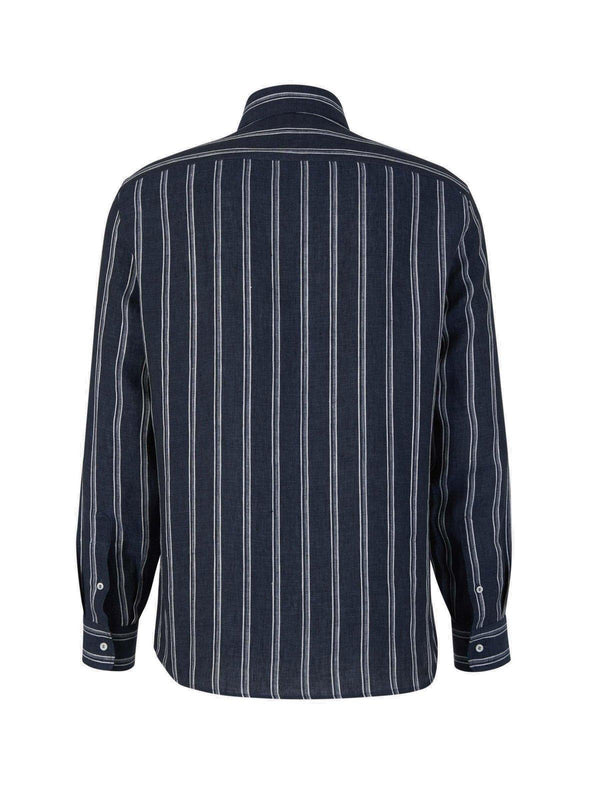 Brunello Cucinelli Stripe Detailed Button-up Shirt - Men