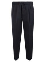 Brunello Cucinelli Drawstring Waist Plain Trousers - Men