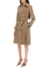 Versace Cotton Blend Trench Coat - Women