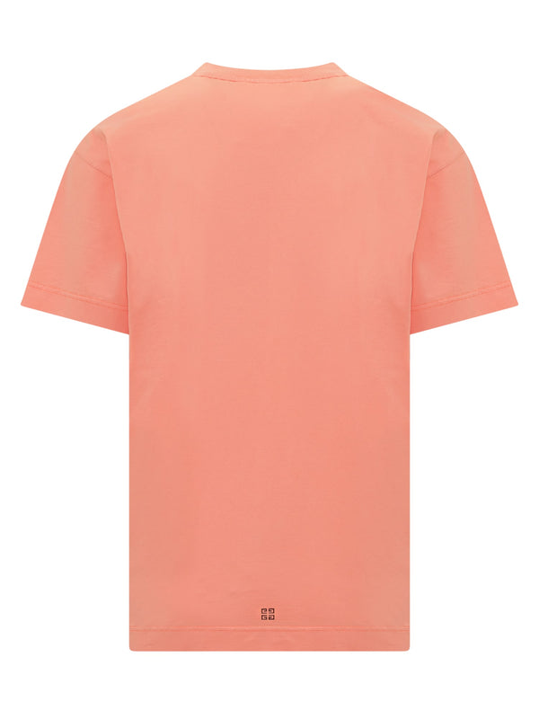 Givenchy T-shirt In Rose-pink Cotton - Men