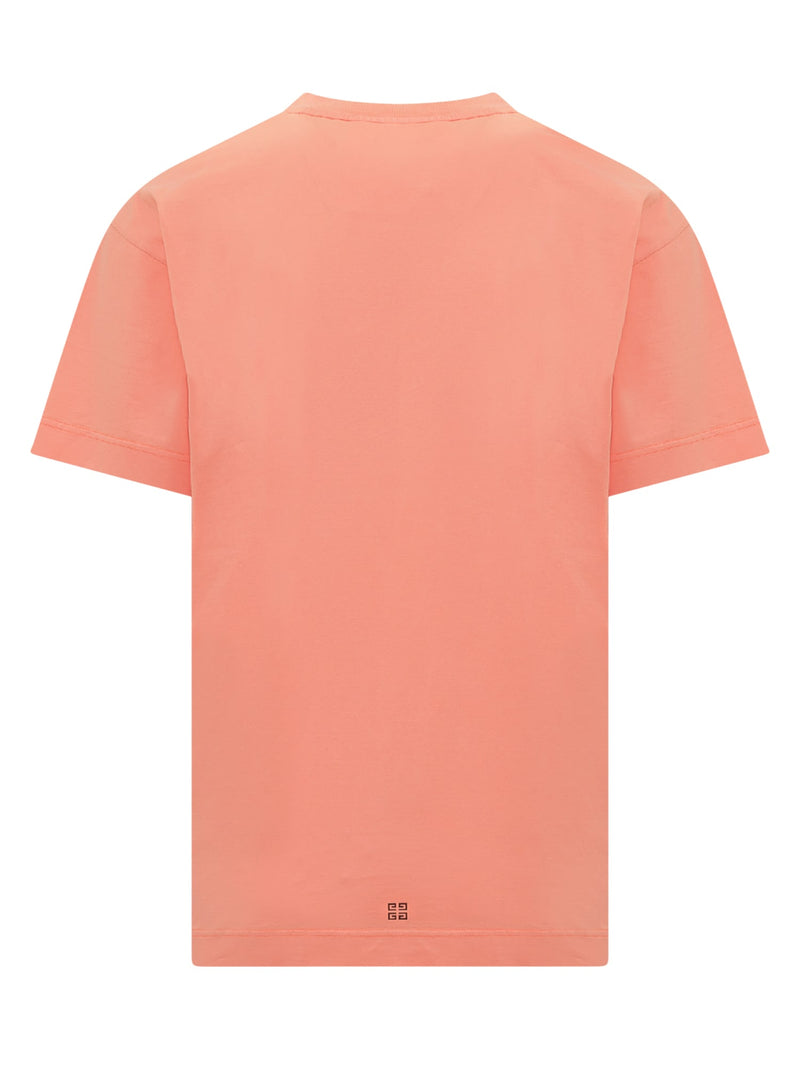 Givenchy T-shirt In Rose-pink Cotton - Men