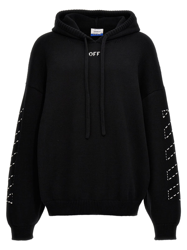 Off-White stitch Arr Diags Hooded Sweater - Men