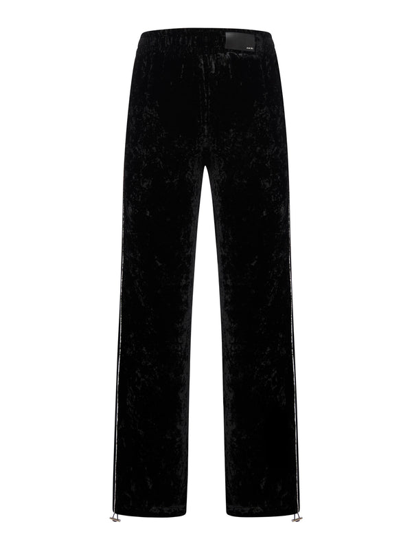 AMIRI Black Crushed Velvet Track Pant - Men