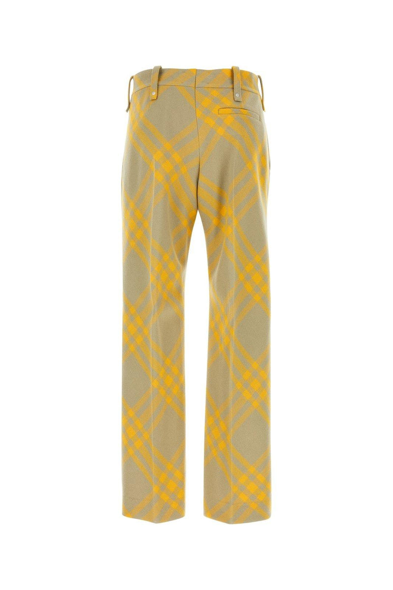 Burberry Chered Zip Detailed Pants - Men