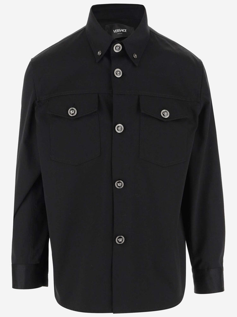 Versace Cotton Gabardine Shirt - Men