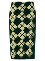 Burberry Argyle Pattern Skirt - Women