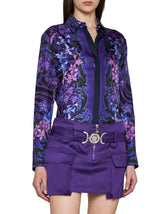 Versace Silk Printed Shirt - Women