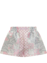 Versace Shorts With Medusa And Barocco Motif - Women