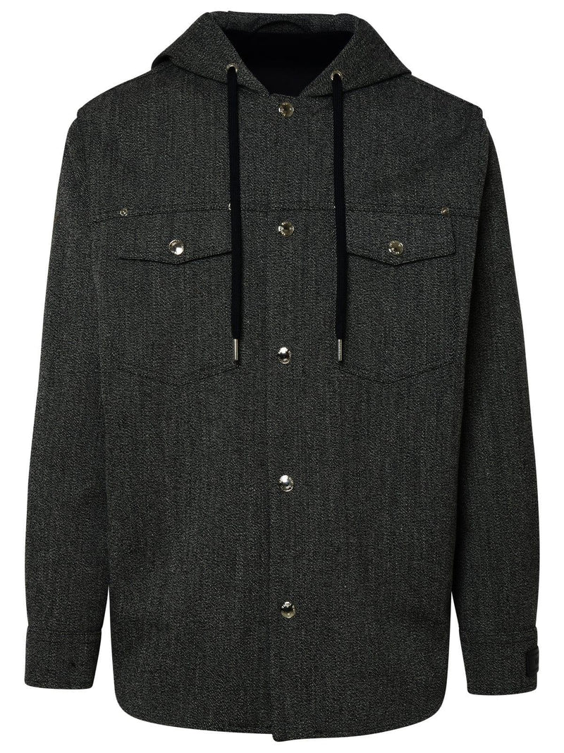 Versace Black Virgin Wool Jacket - Men - Piano Luigi