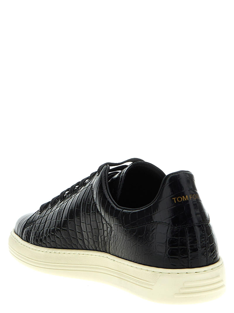 Tom Ford Croc Print Sneakers - Men - Piano Luigi