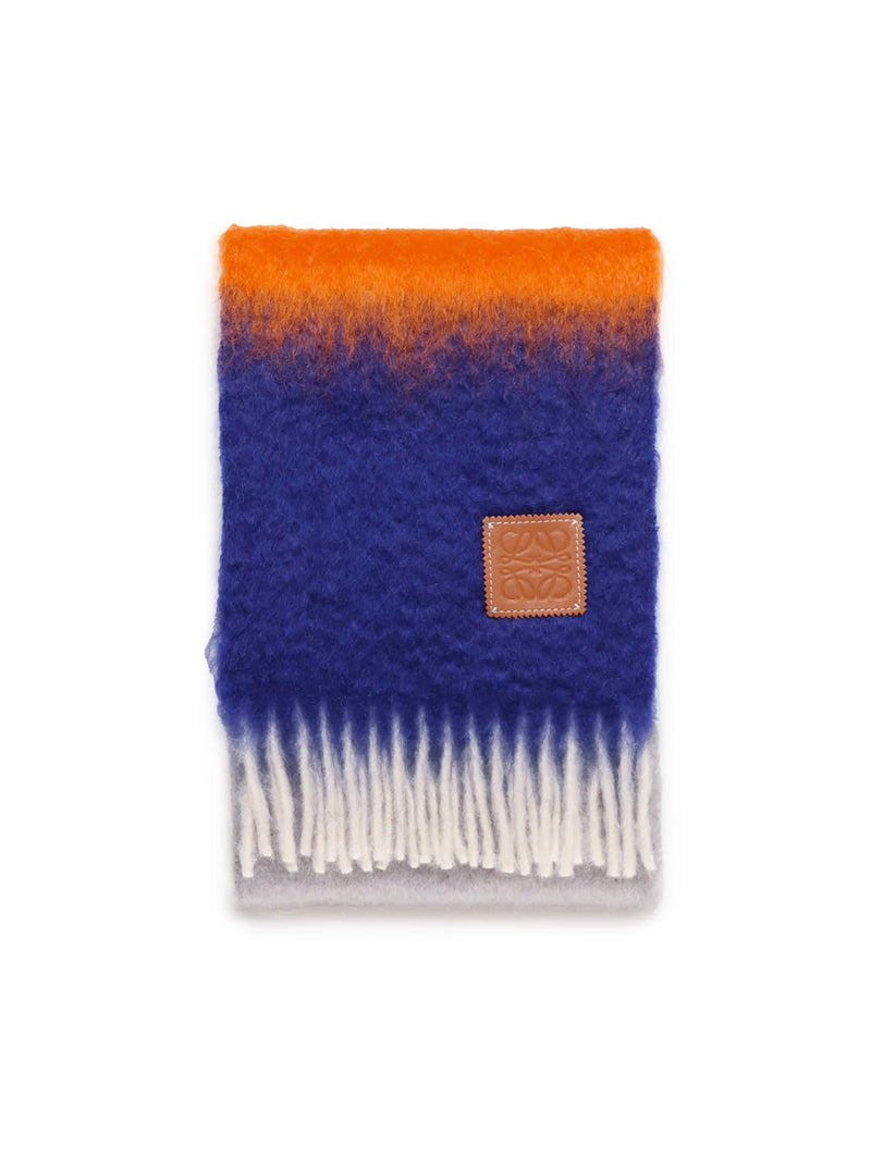 Loewe Wool And Mohair Striped Scarf - Women