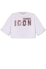 Dsquared2 Icon Printed Cropped Top - Women