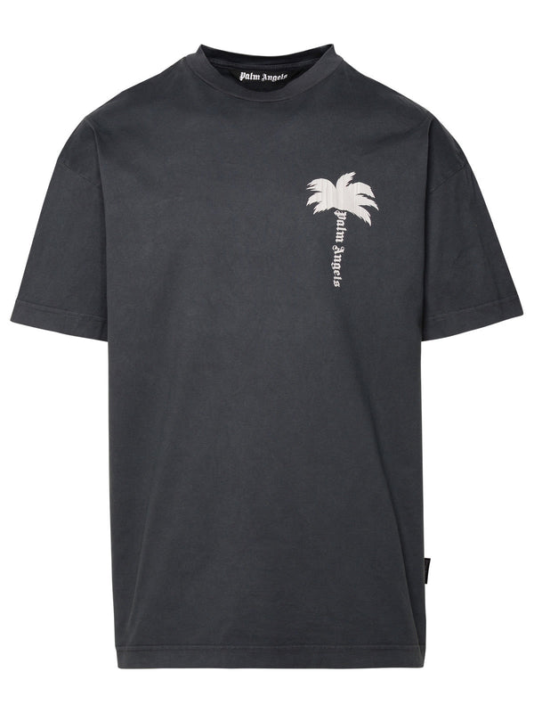 Palm Angels Gray Cotton T-shirt - Men