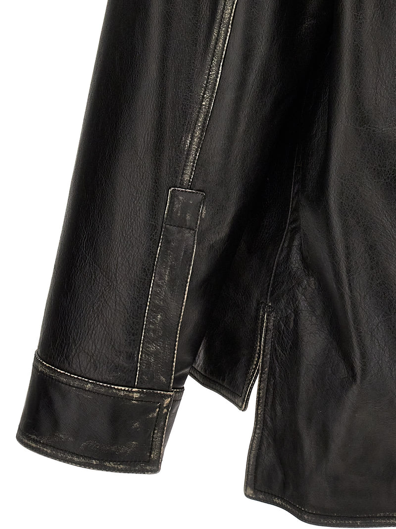 Loewe anagram Leather Overshirt - Men