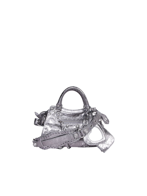 Balenciaga Neo Cagole City Xs Silver Bag - Women