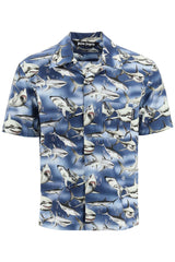 Palm Angels Sharks Bowling Shirt - Men