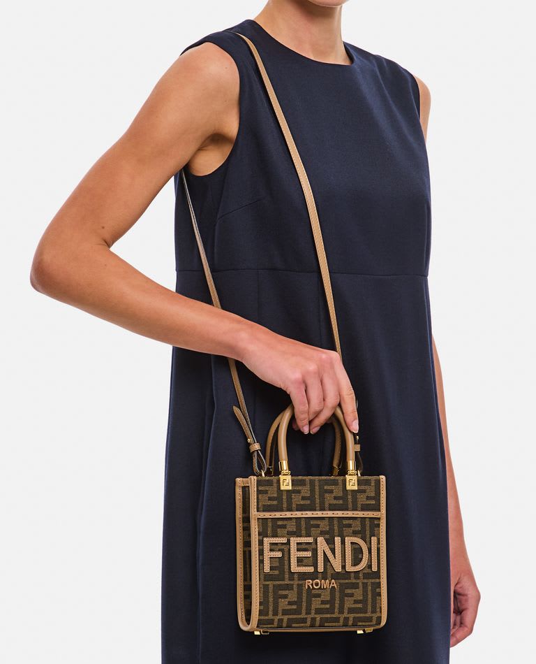 Fendi Mini Sunshine Jacquard Bag - Women
