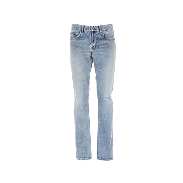Saint Laurent Slim Cotton Denim Jeans - Men