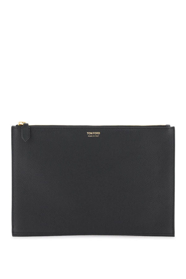 Tom Ford Grained Leather Pouch - Men - Piano Luigi