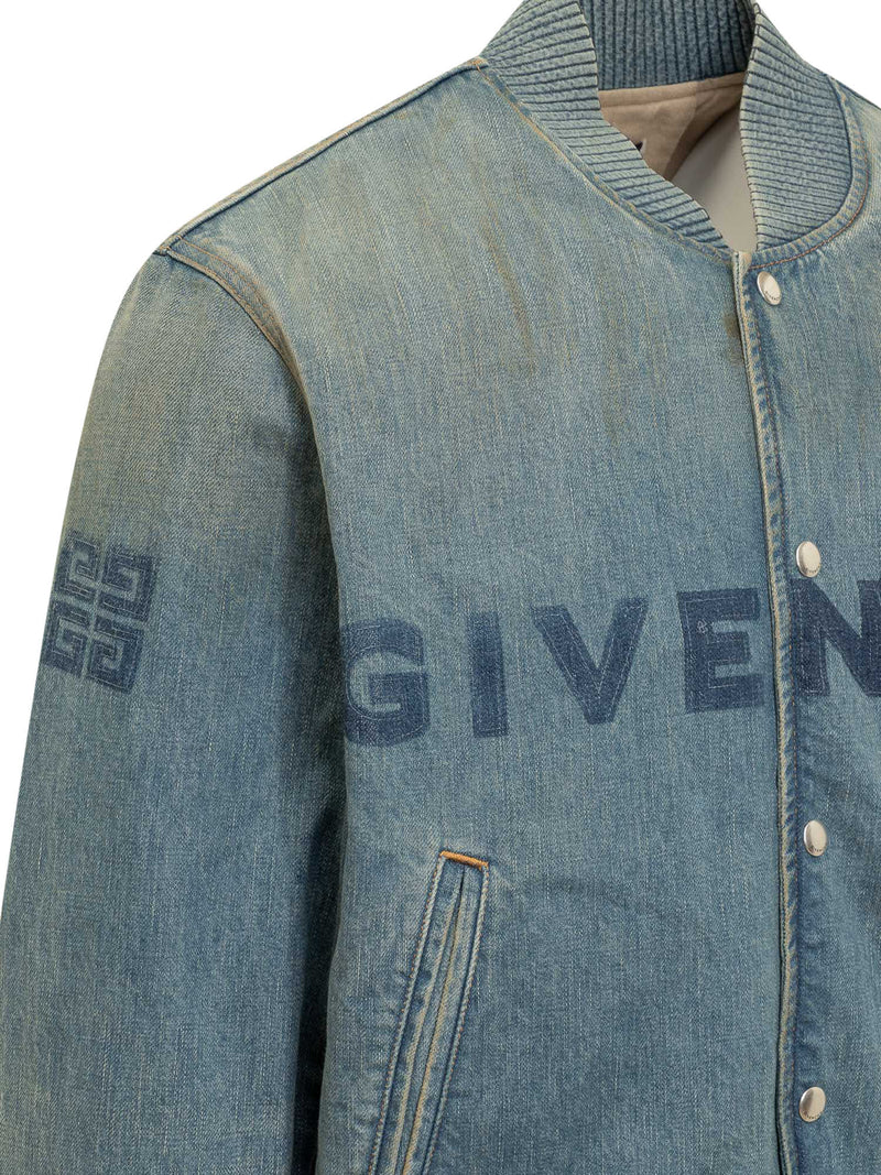 Givenchy Denim Jacket With Logo - Men