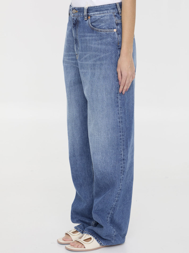 Valentino Medium Blue Denim Jeans - Women