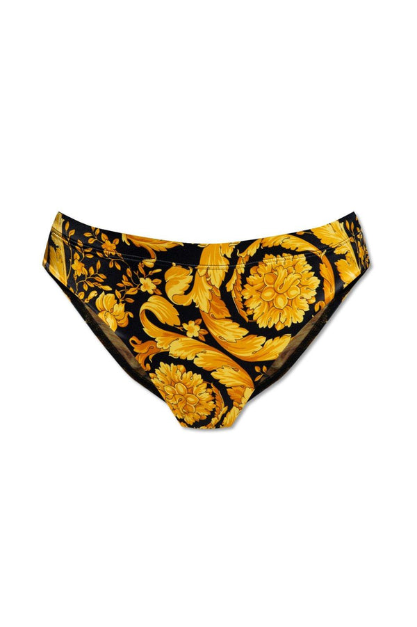 Versace Barocco Printed Mid-rise Briefs - Women