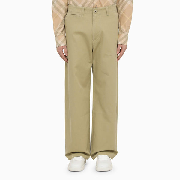 Burberry Straight Hunter Cotton Trousers - Men