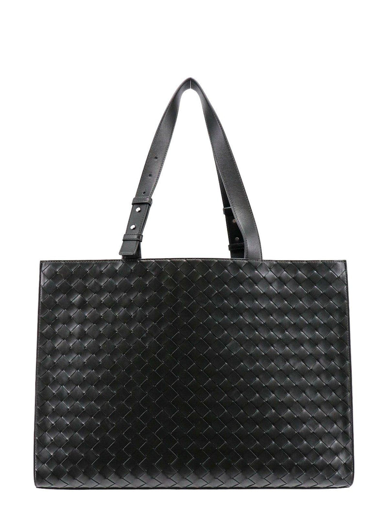 Bottega Veneta Dark Green Woven Tote Bag - Men