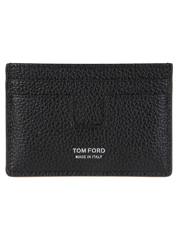 Tom Ford Logo Printed Classic Credit Card Holder - Men