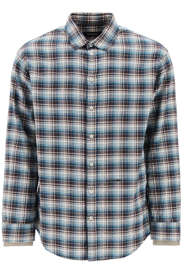 Dsquared2 Check Shirt With Layered Sleeves - Men