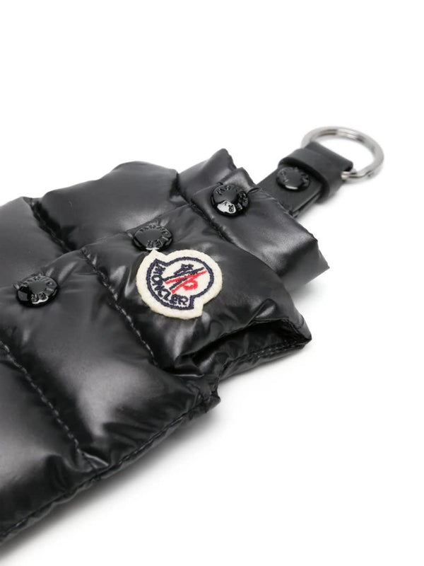 Moncler Black Vest Shaped Keyring - Men