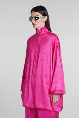 Balenciaga Casual Jacket In Fuxia Silk - Women