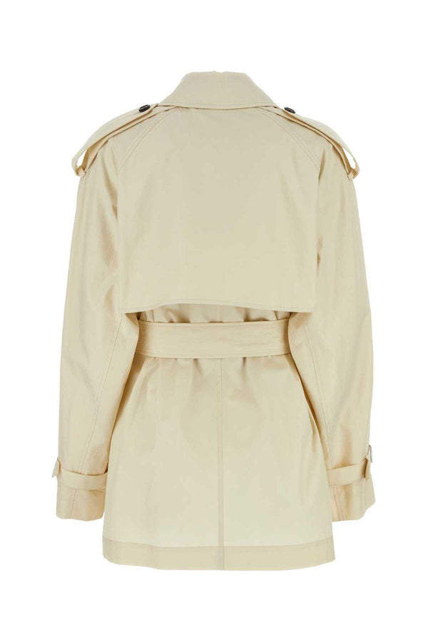 Burberry Double Breasted Belted Trench Coat - Women