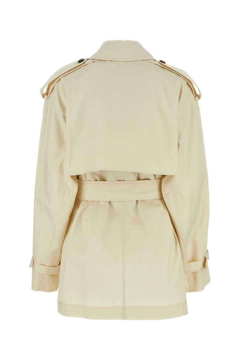 Burberry Double Breasted Belted Trench Coat - Women