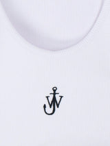 J.W. Anderson Logo Embroidered Ribbed Tank Top - Women