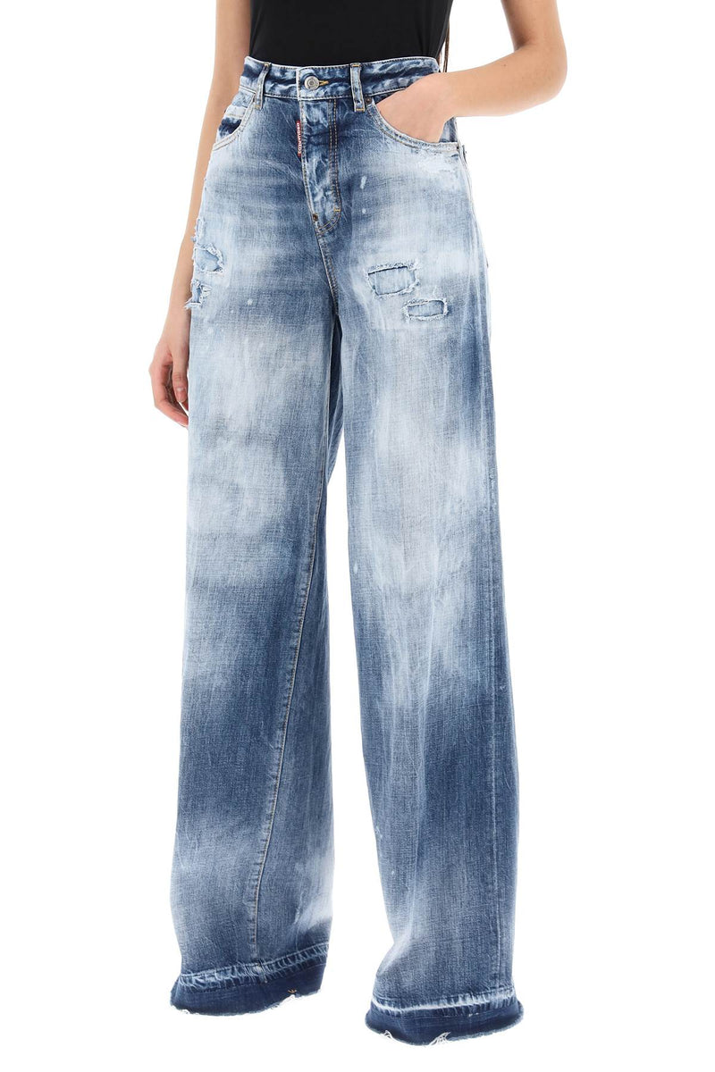 Dsquared2 Traveller Jeans In Light Everglades Wash - Women