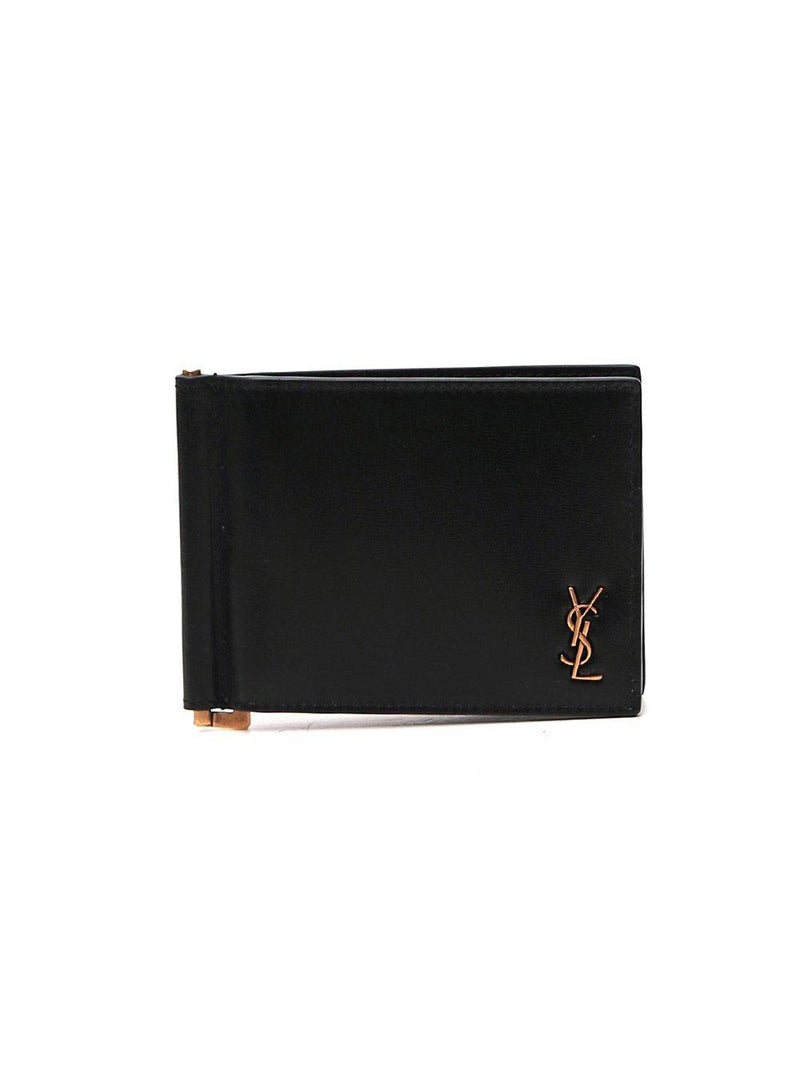 Saint Laurent Tiny Monogram Bill Clip Wallet - Men