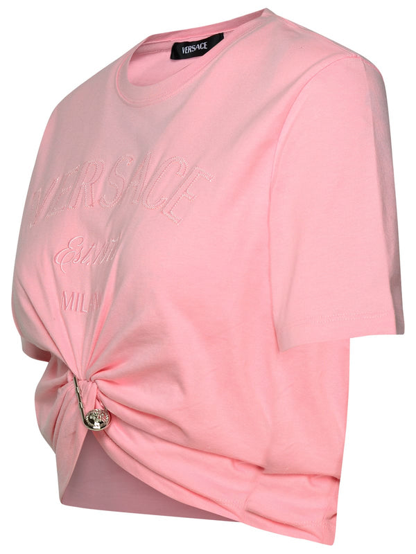 Versace Pink Cotton T-shirt - Women