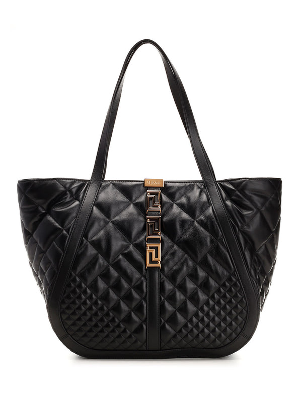 Versace Quilted Leather Tote - Women