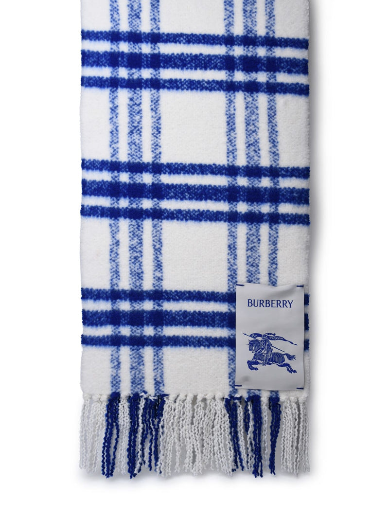 Burberry White Wool Scarf - Women