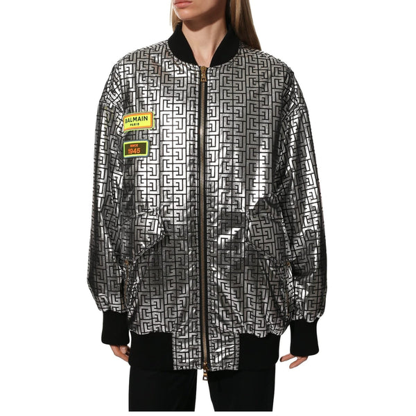 Balmain Metallic Bomber Jacket - Women