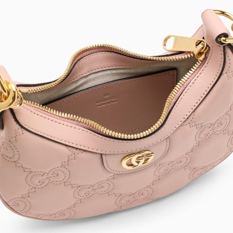 Gucci Pink Quilted Gg Mini Bag - Women