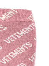 VETEMENTS iconic Lurex Monogram Skirt - Women