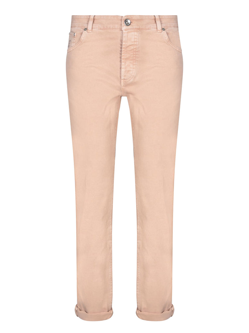 Brunello Cucinelli Five Pockets Beige Trousers - Men